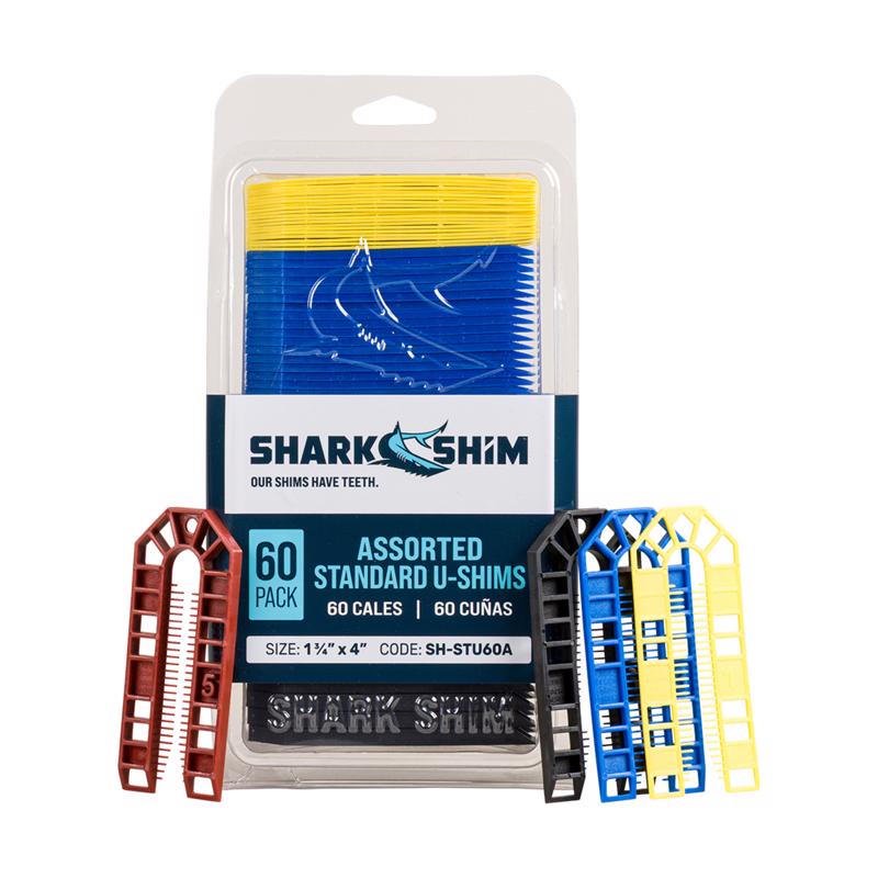 Shark Shim 1.7 in. W X 4 in. L Hard Plastic Shims 60 pk (Pack of 14)