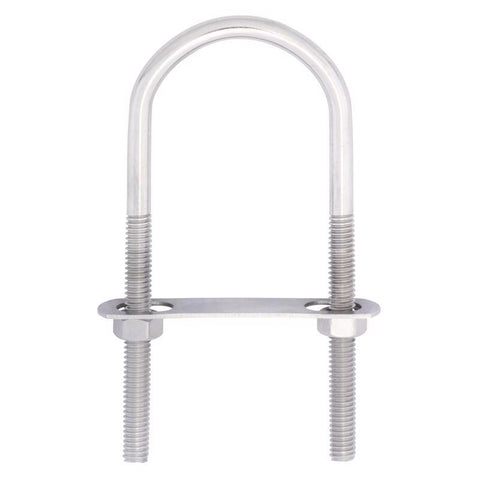 Hampton 5/16 in. X 2 in. W X 4-11/16 in. L Coarse Stainless Steel U-Bolt (Pack of 5)