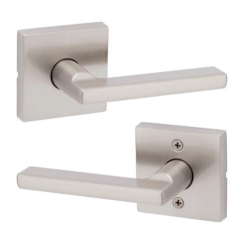 Kwikset Halifax Signature Series Contemporary Satin Nickel Passage Lever