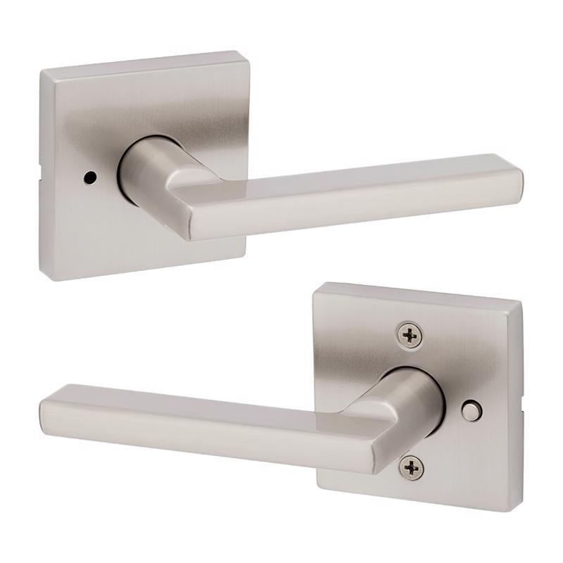 Kwikset Halifax Signature Series Contemporary Satin Nickel Privacy Lever