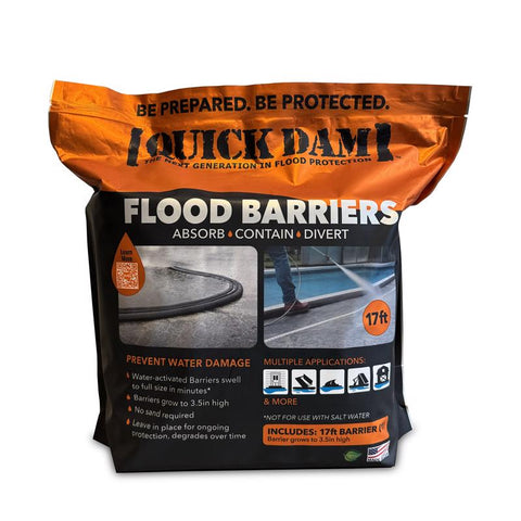 Quick Dam 3.5 in. H X 6.5 in. W X 204 in. L Flood Barrier 1 pk
