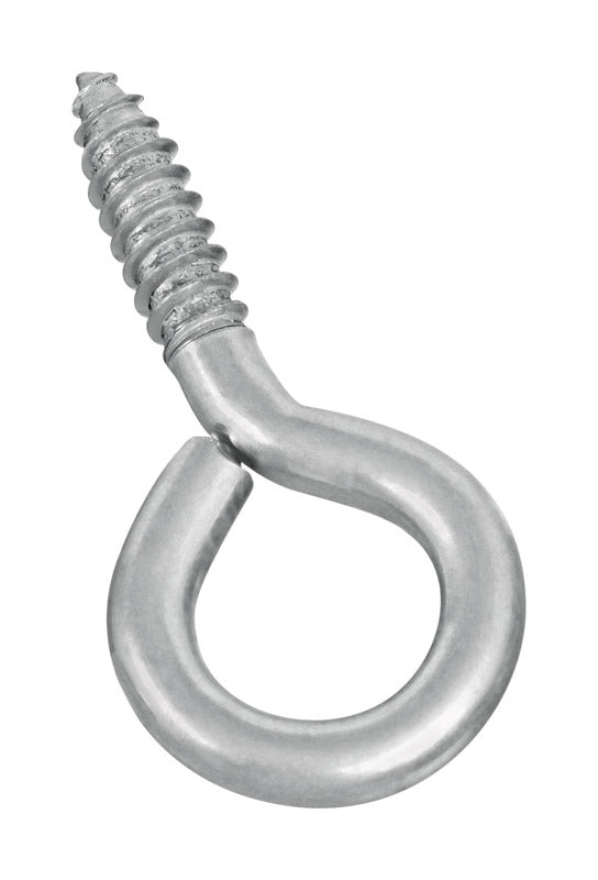 National Hardware 0.30 in. D X 2-7/8 in. L Zinc-Plated Steel Screw Eye 150 lb. cap. 1 pk (Pack of 10)