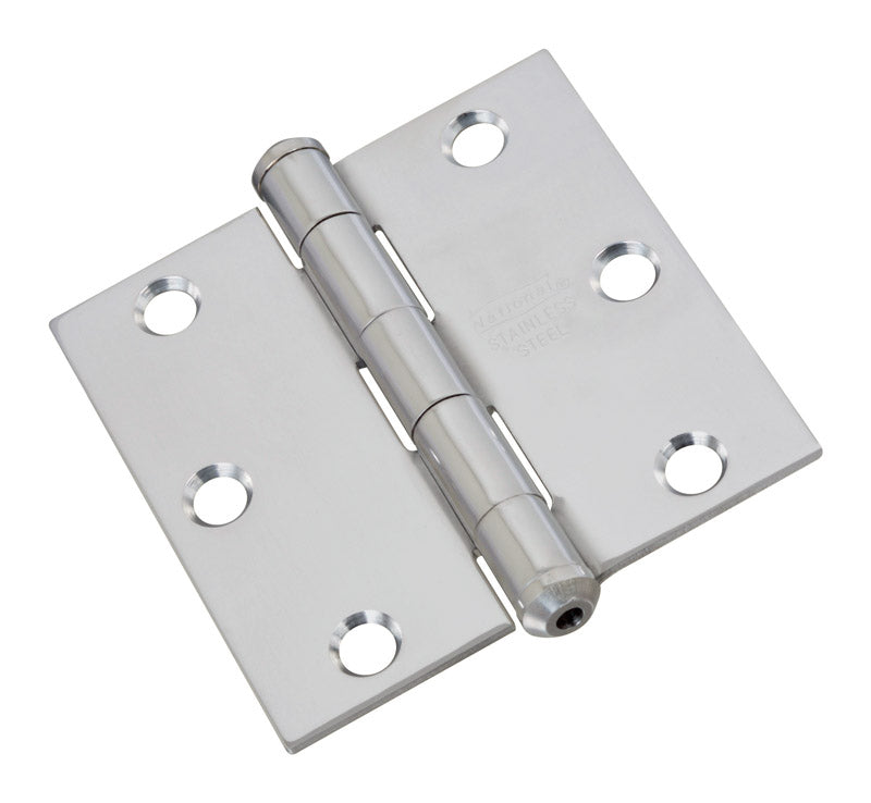 National Hardware 3 in. L Stainless Steel Door Hinge 1 pk