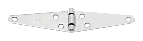 National Hardware 4 in. L Zinc-Plated Heavy Strap Hinge 1 pk