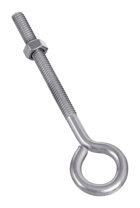 National Hardware 3/8 in. X 6 in. L Stainless Stainless Steel Eyebolt Nut Included