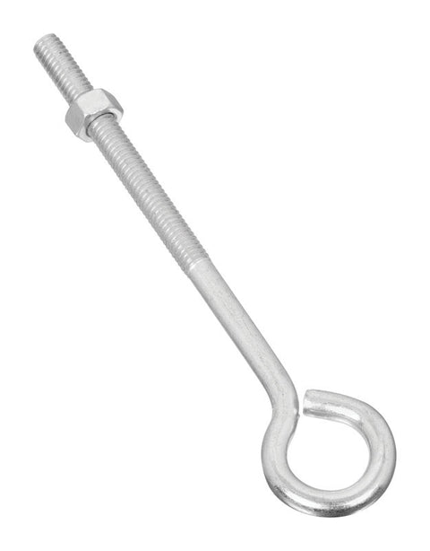 National Hardware 5/16 in. X 6 in. L Zinc-Plated Steel Eyebolt Nut Included (Pack of 10)