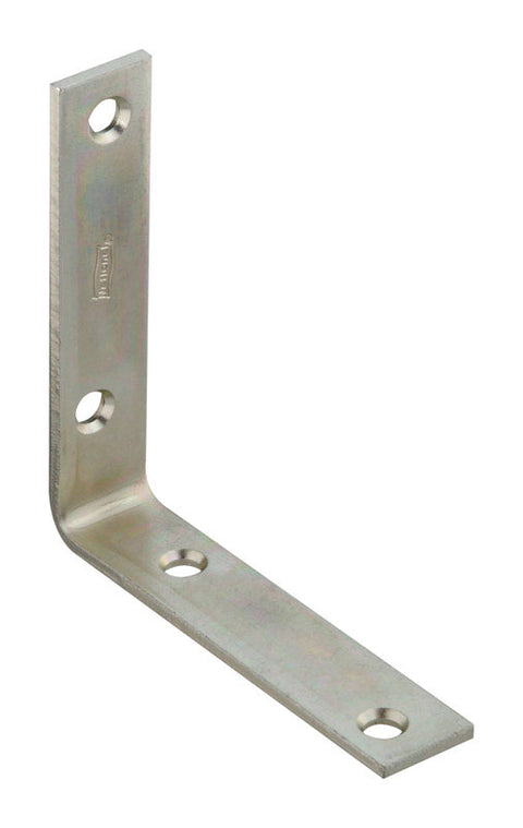 National Hardware 4 in. H X 0.88 in. W X 0.12 in. D Zinc-Plated Steel Inside Corner Brace