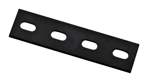 National Hardware 6 in. H X 1.5 in. W X 0.125 in. D Black Carbon Steel Flat Mending Plate (Pack of 5)