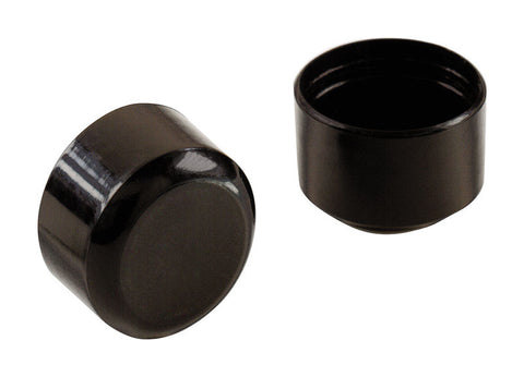 Shepherd Hardware Plastic Leg Tip Black Round 1 in. W 4 pk