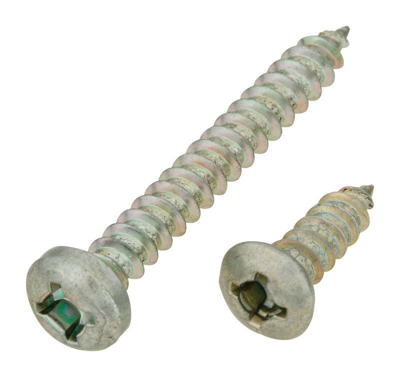 National Hardware Silver Steel Ornamental Shelf Bracket Screws