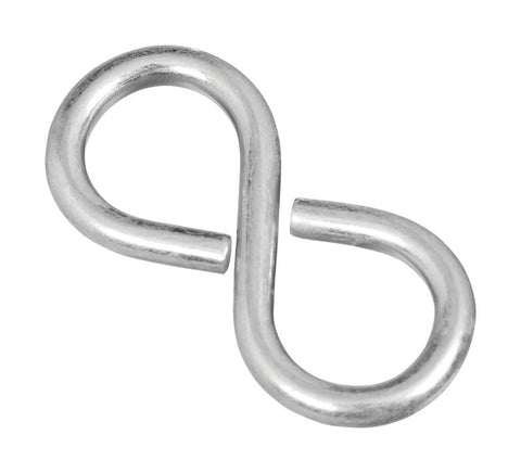 National Hardware Small Zinc-Plated Silver Steel 1-5/8 in. L Closed S-Hook 1 pk