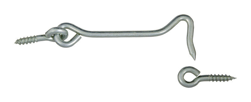 National Hardware Large Zinc-Plated Silver Steel 4 in. L Hook and Eye 1 pk