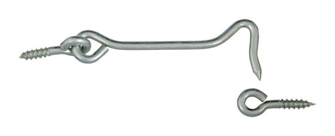 National Hardware Large Zinc-Plated Silver Steel 4 in. L Hook and Eye 1 pk
