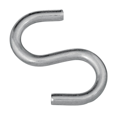 National Hardware Large Zinc-Plated Silver Steel 3 in. L Open S-Hook 1 pk