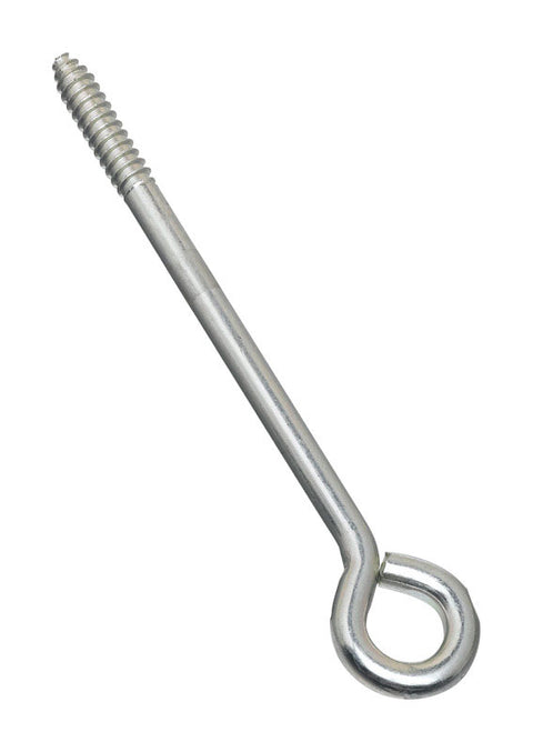 National Hardware 8 in. L Zinc-Plated Silver Steel Lag Screw Eye 1 pk (Pack of 10)