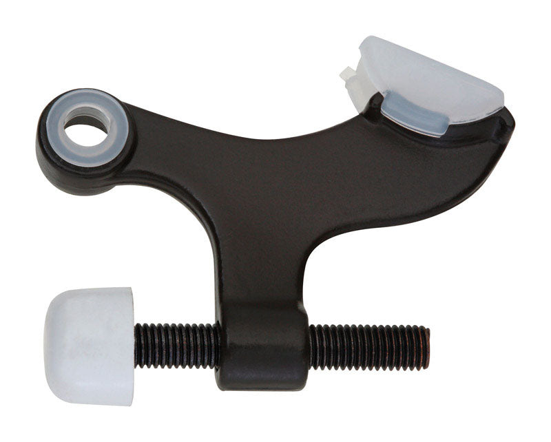 National Hardware Zinc w/Plastic Tip Oil Rubbed Bronze Brown Hinge Pin Door Stop Mounts to door .75