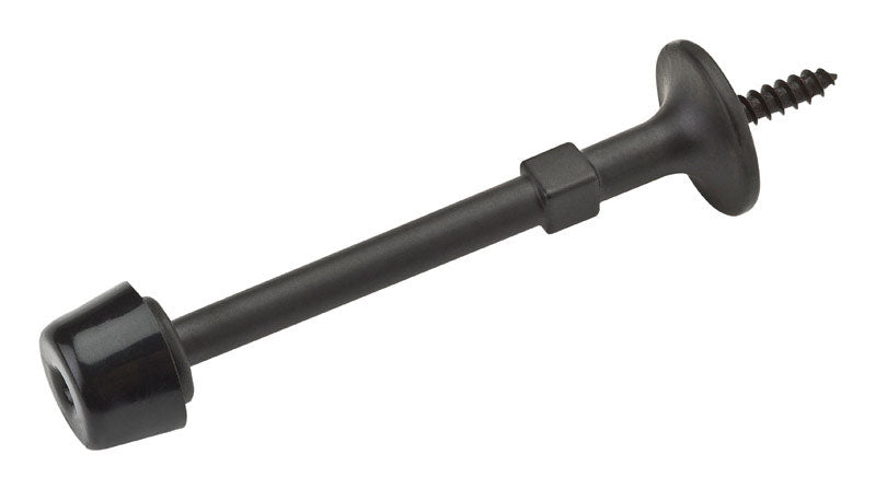 National Hardware Zinc Oil Rubbed Bronze Brown Rigid Door Stop Mounts to wall .75 in.