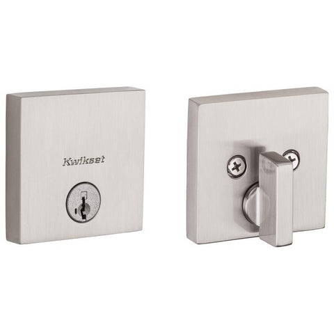 Kwikset SmartKey Satin Nickel Steel Deadbolt