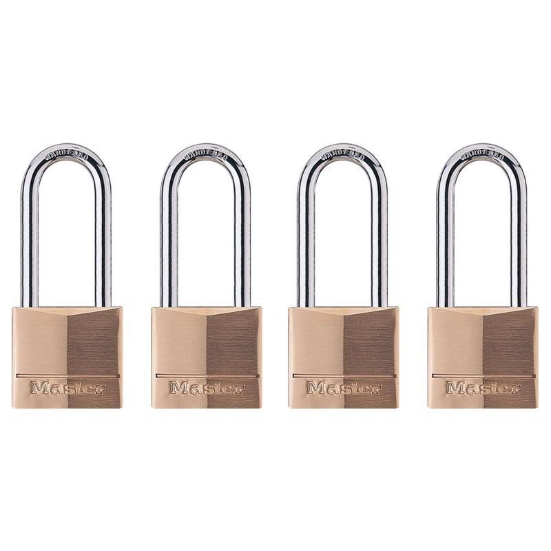 Master Lock 1-9/16 in. W Steel 4-Pin Cylinder Exterior Padlock