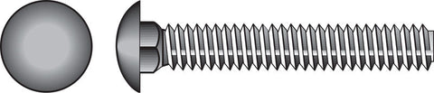 HILLMAN 1/2 in. X 2-1/2 in. L Zinc-Plated Steel Carriage Bolt 50 pk