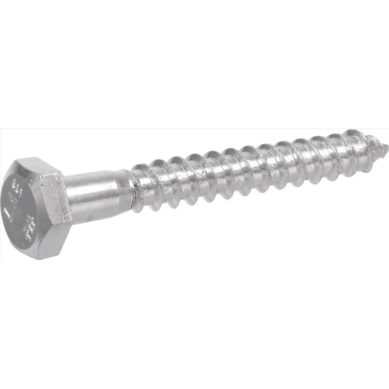 HILLMAN 1/2 in. X 3 in. L Hex Zinc-Plated Steel Lag Screw 50 pk
