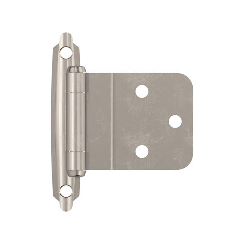 Amerock 2-15/79 in. W X 2-3/4 in. L Sterling Nickel Silver Steel Self-Closing Hinge 2 pk