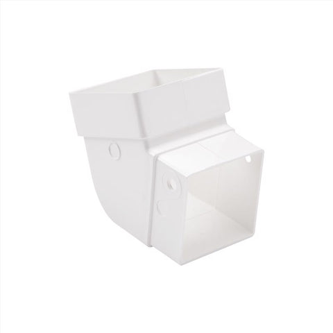Amerimax 3.88 in. H X 3.63 in. W X 3.63 in. L White Vinyl U Downspout Elbow (Pack of 20)
