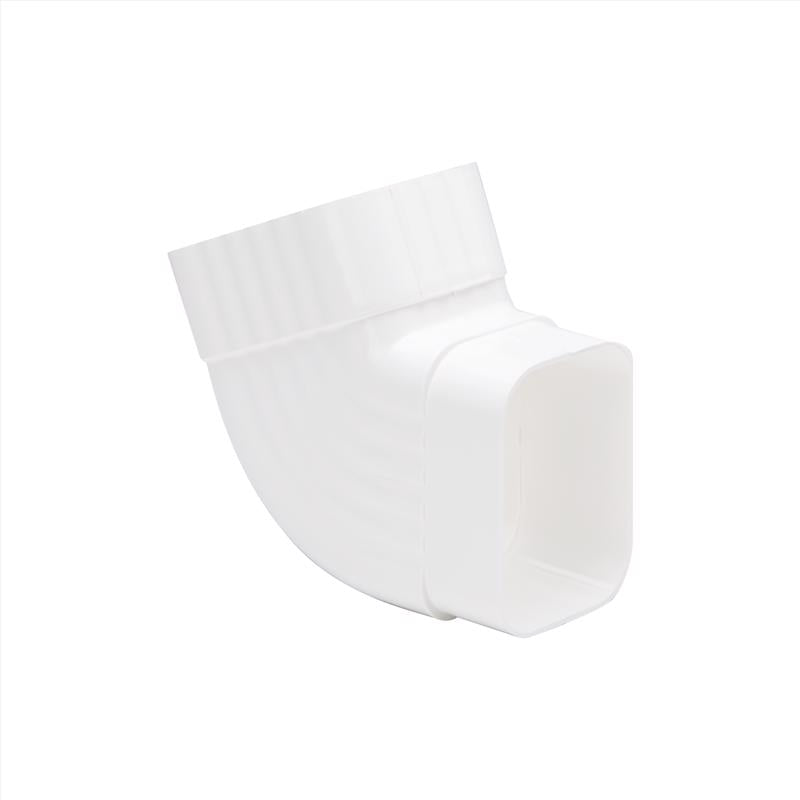 Amerimax 4.5 in. H X 2.5 in. W X 4.5 in. L White Vinyl K Gutter Elbow