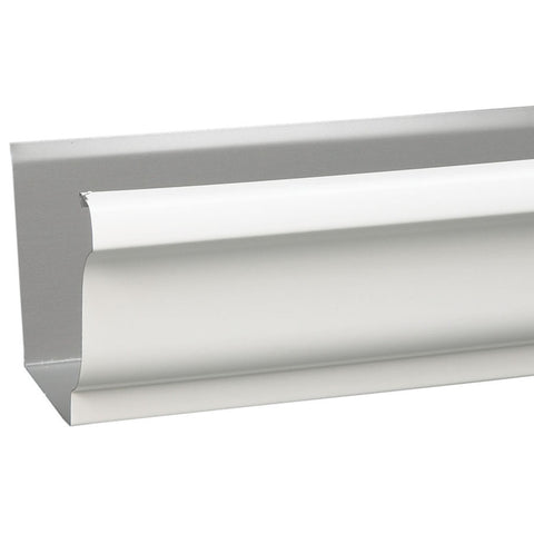 Amerimax 4.75 in. H X 6 in. W X 120 in. L White Aluminum K Gutter (Pack of 5)