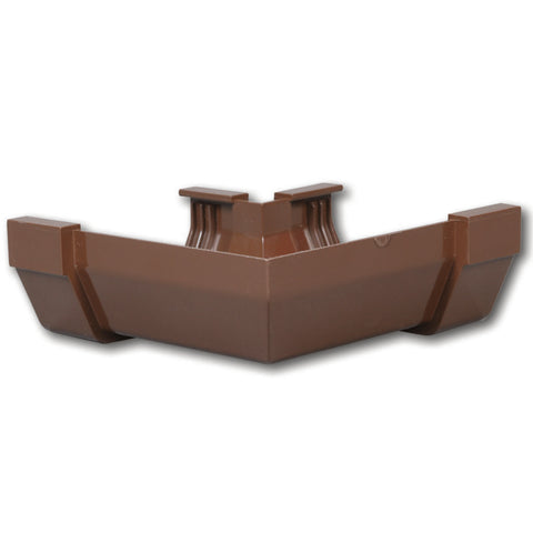 Amerimax 3.3 in. H X 5 in. W X 5 in. L Brown Vinyl U Gutter Corner (Pack of 10)