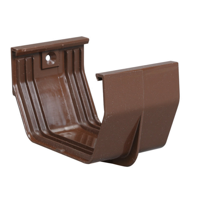Amerimax 3.3 in. H X 3 in. W X 5 in. L Brown Vinyl U Gutter Connector (Pack of 25)
