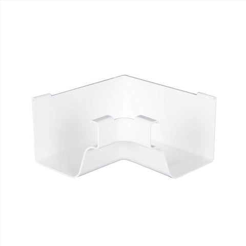 Amerimax 5 in. W X 6.25 in. L White Vinyl K Inside Miter