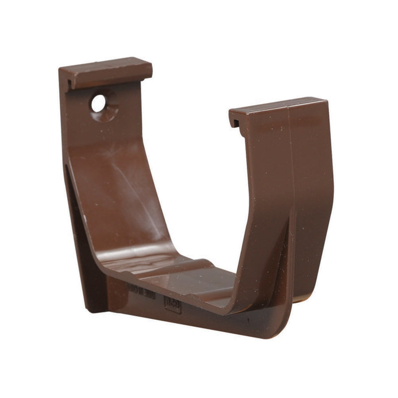 Amerimax 5.75 in. H X 3.25 in. W X 5 in. L Brown Vinyl U Exterior Hook Bracket (Pack of 50)