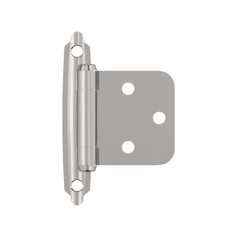 Amerock 1-13/16 in. W X 2-3/4 in. L Polished Chrome Steel Cabinet Hinge 2 pk