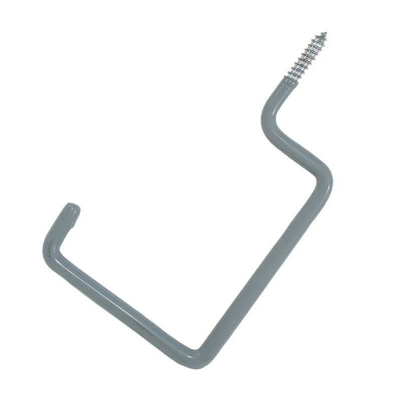Crawford 7.17 in. L Vinyl Coated Gray Steel Large Storage Hook 20 lb. cap. 1 pk