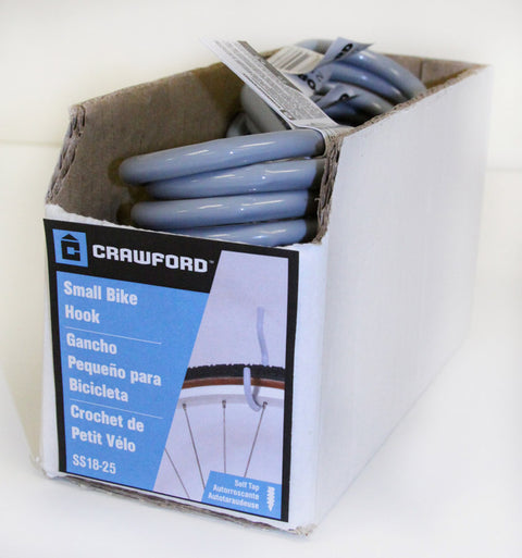 Crawford Medium Vinyl Coated Gray Steel 5.91 in. L Hook 20 lb 1 pk (Pack of 25)