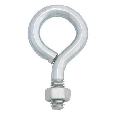 Hampton 5/16 in. X 2-1/4 in. L Zinc-Plated Steel Eyebolt Nut Included (Pack of 10)