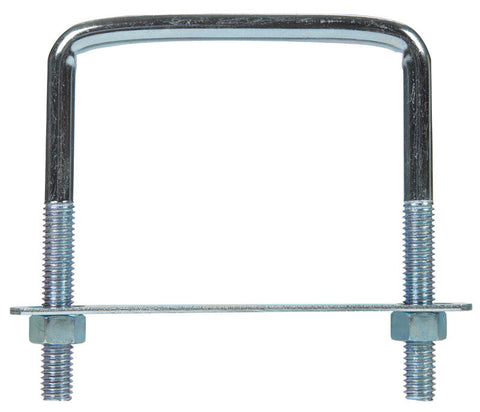 Hampton 3/8 in. X 3-3/4 in. W X 4 in. L Coarse Zinc-Plated Steel Lumber Size Square Bend U-Bolt (Pack of 5)