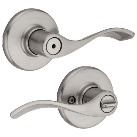 Kwikset Balboa Traditional Satin Nickel Privacy Lever
