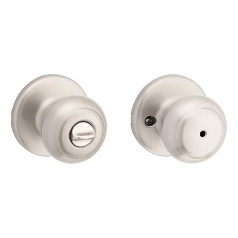 Kwikset Cove Traditional Satin Nickel Privacy Knob