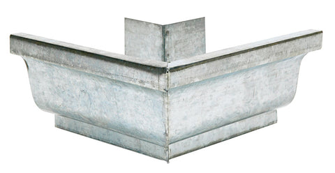 Amerimax 4 in. H X 7.5 in. W X 7.5 in. L Metallic Galvanized Steel K Outside Miter (Pack of 10)