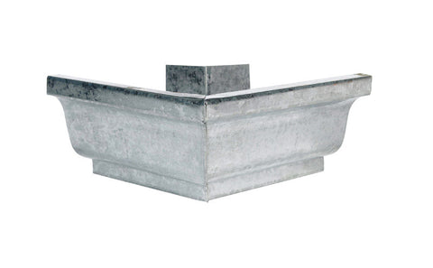 Amerimax 5 in. H X 7.25 in. W X 5 in. L Metallic Galvanized Steel K Outside Miter (Pack of 10)