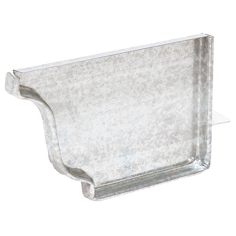 Amerimax 2.875 in. H X 0.5 in. W X 4 in. L Silver Galvanized Steel K Gutter End Cap (Pack of 15)