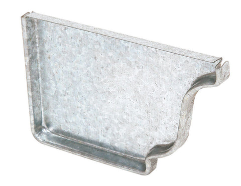 Amerimax 2.875 in. H X 0.5 in. W X 4 in. L Silver Galvanized Steel K Gutter End Cap (Pack of 15)