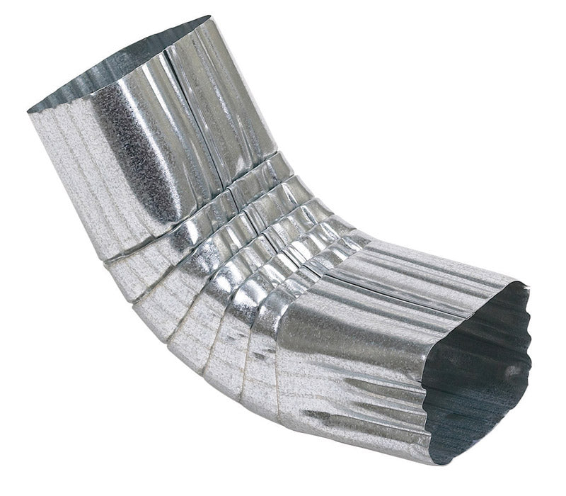 Amerimax 2 in. H X 3 in. W X 9 in. L Metallic Galvanized Steel A Downspout Elbow (Pack of 15)