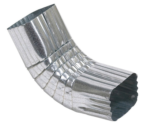 Amerimax 2 in. H X 3 in. W X 9 in. L Metallic Galvanized Steel A Downspout Elbow (Pack of 15)
