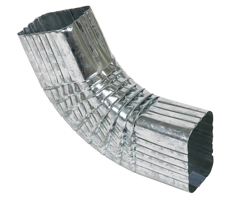 Amerimax 2 in. H X 3 in. W X 10 in. L Metallic Galvanized Steel B Downspout Elbow (Pack of 15)