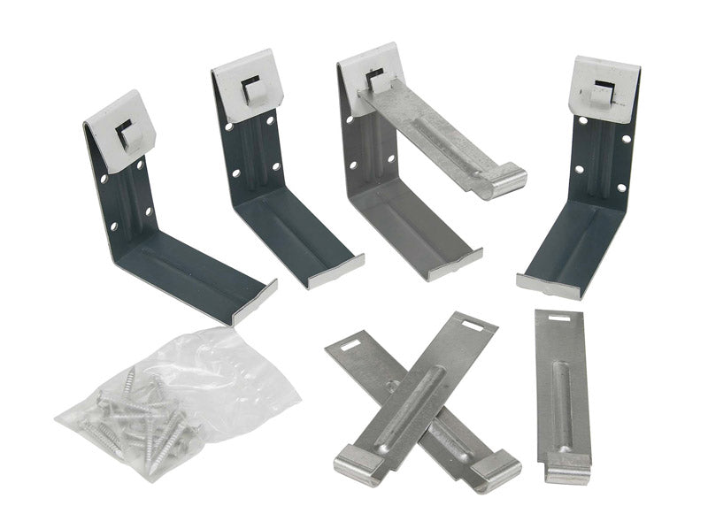 Amerimax 1.5 in. H X 4 in. W X 5.5 in. L White Aluminum K Fascia Bracket (Pack of 12)