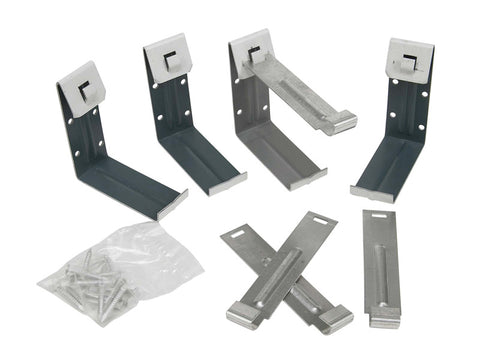 Amerimax 1.5 in. H X 4 in. W X 5.5 in. L White Aluminum K Fascia Bracket (Pack of 12)
