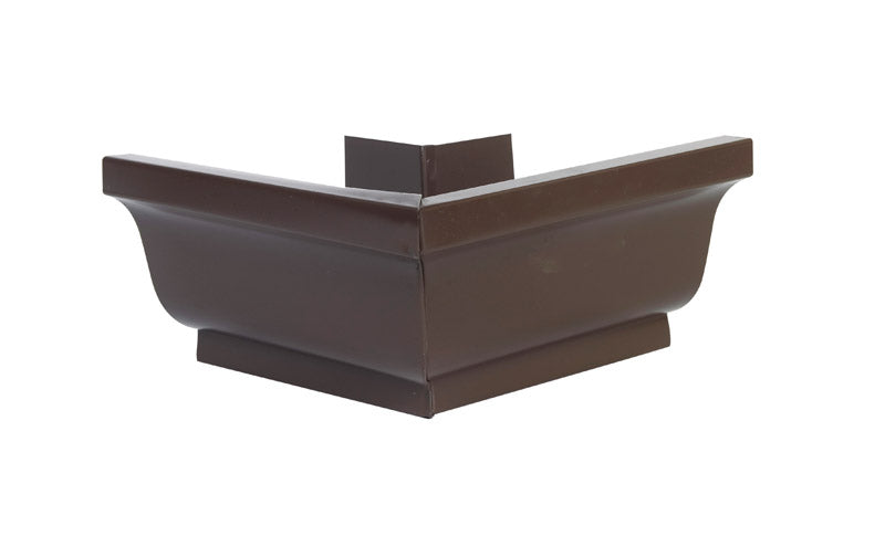Amerimax 3.5 in. H X 7.25 in. W X 7.25 in. L Brown Aluminum K Outside Miter (Pack of 16)